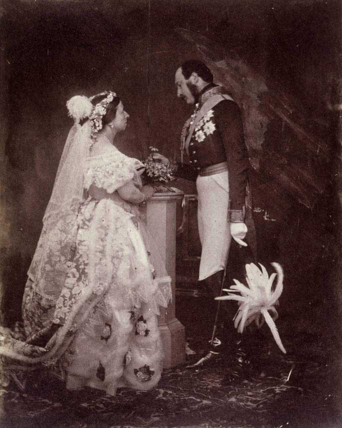 La considerada como primera fotografía de boda la Historia